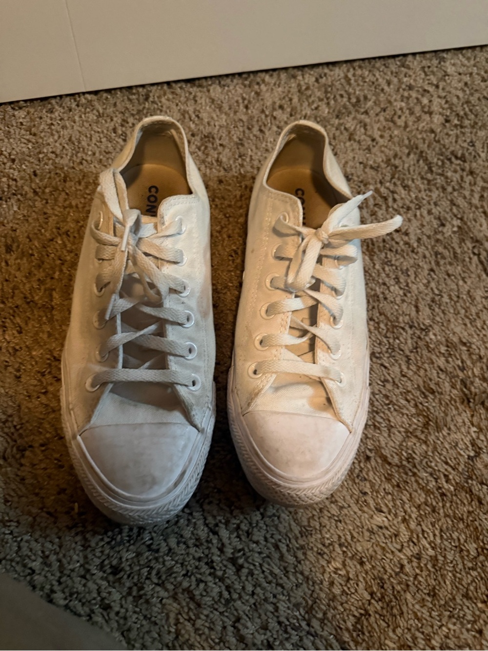 Converse Low Top Sneakers in Off-White